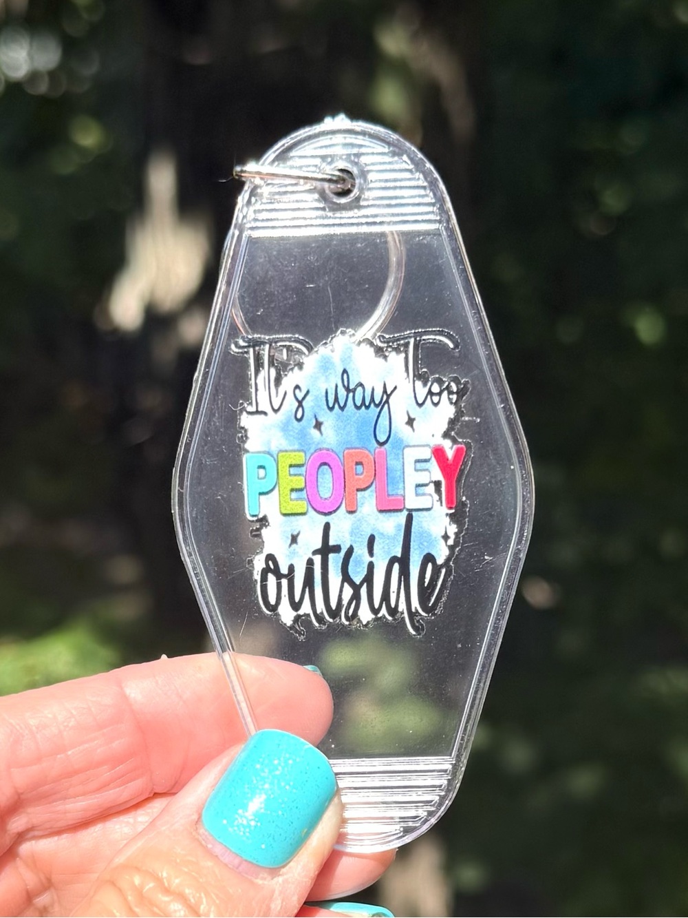 Vintage style motel key 3.5 inch keychain humorous gift idea